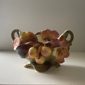 Antique Art Nouveau Pansey soup bowl