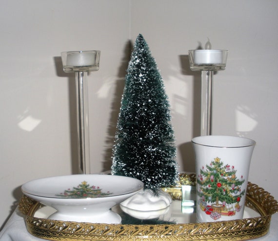 Christmas Bathroom Set Soap Holder Tumbler Vanity Set Etsy