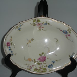 Vintage Serving Bowl Oval Castleton Sunnyvale Vegetable Serving Dish 11 Inches