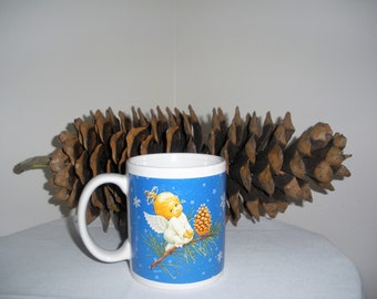 Vintage Coffee Mug/Cup with Angel Houston Harvest