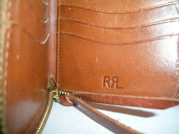 Vintage Ralph Lauren Wallet Double RRL Brown Leat… - image 4