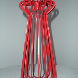 Vintage Red Wire Candleholder Ikea Sculptural Ehlen Johansson Coated Wire Candle Stick Holder MCM