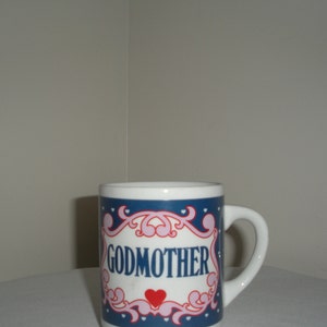 Vintage Godmother Coffee Mug Cup God Mother Gift