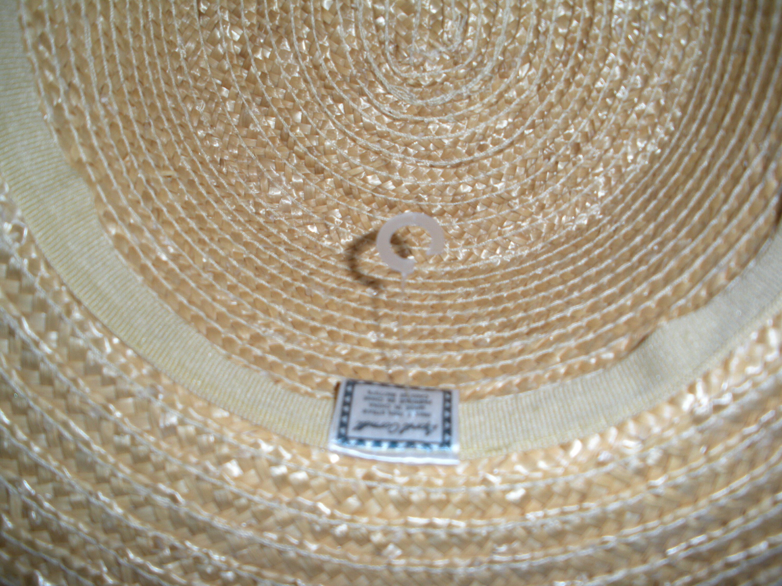 April Cornell Vintage Natural Straw Boater Hat with Blue Floral Bow Fifi Fascinator - Vibrant Two-Tone Lightweight Kentucky  main image 3