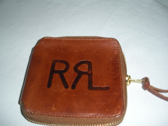 Vintage Ralph Lauren Wallet Double RRL Brown Leat… - image 1