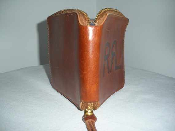 Vintage Ralph Lauren Wallet Double RRL Brown Leat… - image 3