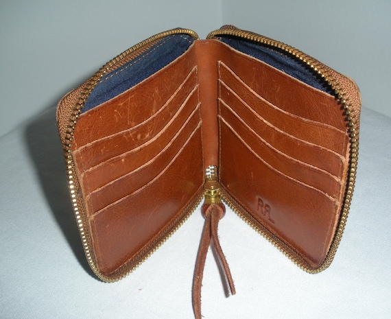 Vintage Ralph Lauren Wallet Double RRL Brown Leat… - image 2