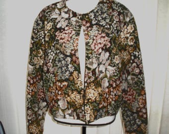 Vintage Tapestry Jacket Passports of Pier 1 Imports Button Front