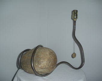 Natural Rock Lamp, Unique Stone Table Lamp