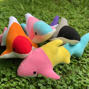 BIG Pride shark plushies