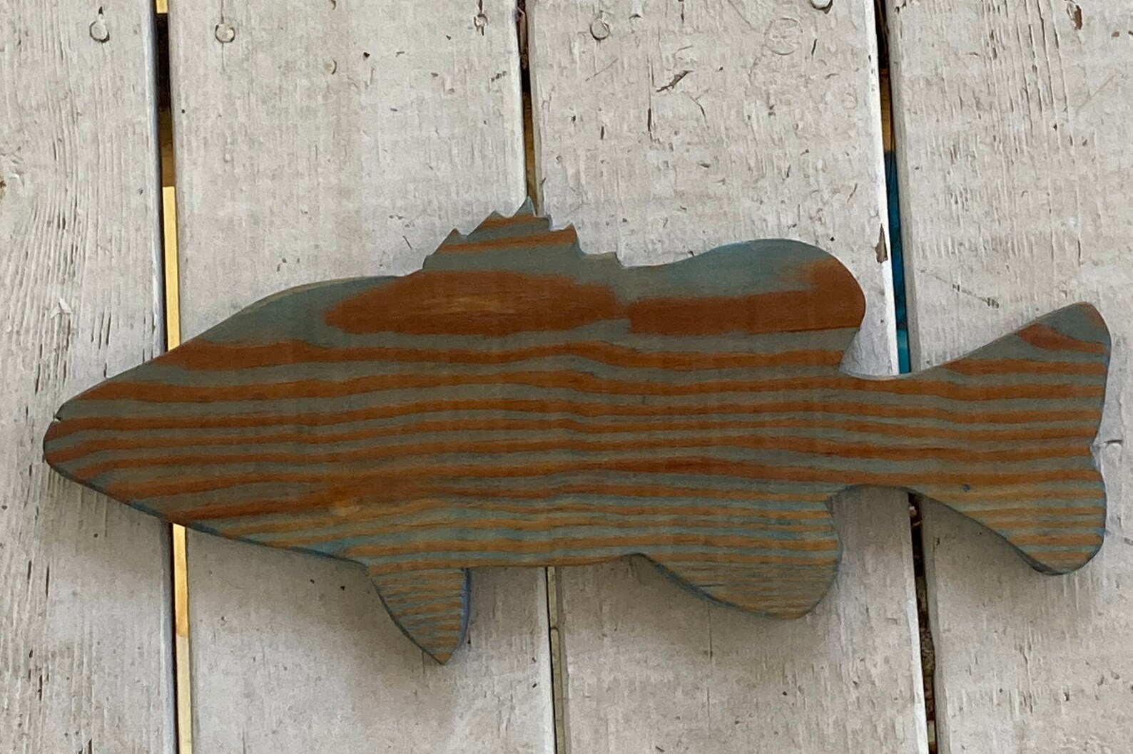 Grouper Decor 16 Fish Wall Plaque Bass Wall Decor Etsy