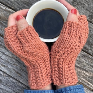 Knitting Pattern, Fingerless Gloves, Knitting Patterns, Handwarmers, Gloves, Wrist Warmers, Gift, Knit, Knitting Pattern image 10