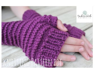 Fingerless Gloves, Knitting Pattern, Knitting, Pattern, Knitting Patterns, Digital Download, Arm Warmers, Wrist Warmers, Gift for Her, Mitts