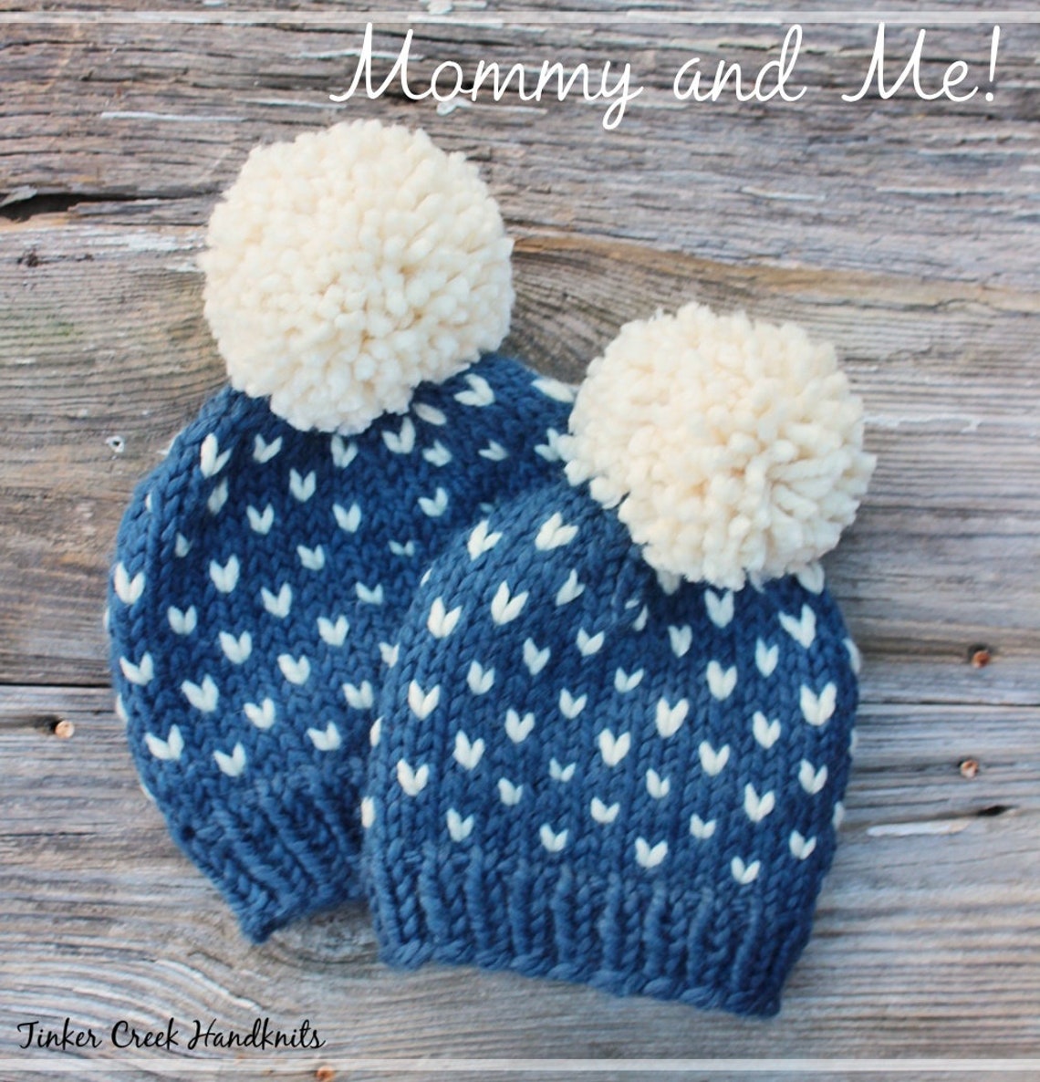 Pom Pom Hat Knitting Pattern Chunky Beanie Knitting Pattern Etsy