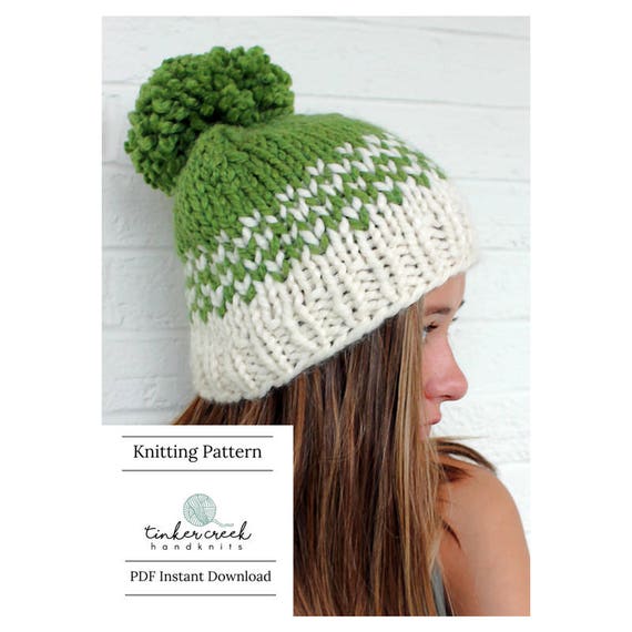 easy womens knit hat pattern