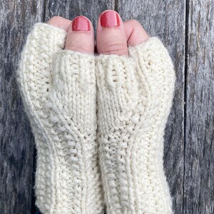 Knitting Pattern, Fingerless Gloves, Knitting Patterns, Handwarmers, Gloves, Wrist Warmers, Gift, Knit, Knitting Pattern image 9