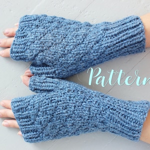 Gloves, Knitting Pattern, Knitting Patterns, Digital Download, Fingerless Gloves, Arm Warmers, Wrist Warmers, Gift for Her, Gloves Pattern