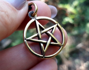 Pentagramm Anhänger, Wicca Schmuck, Witchcraft Halskette, Pagan Talisman, Wicca, Druid, Magic Amulett, Pentakel Gothic, Metaphysical Schutz