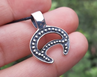 Silver Lunula, Pagan jewelery, Moon sumbol, Mideval jewelry, Women's amulet, Jewelry Lunula, Lunitsa, Slavic pendant, Moon amulet, Ancient