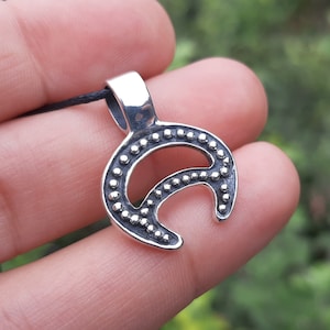 Silver Lunula, Pagan jewelery, Moon sumbol, Mideval jewelry, Women&#39;s amulet, Jewelry Lunula, Lunitsa, Slavic pendant, Moon amulet, Ancient