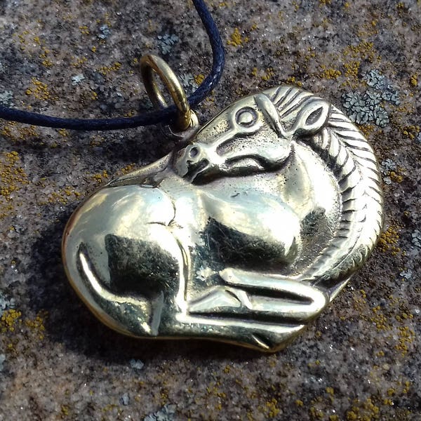 Horse bronze pendant, Scythians horse, Pagan jewelry, Medieval age, Museum Replica, Animal style, Ancient ethnic style, Oriental horse