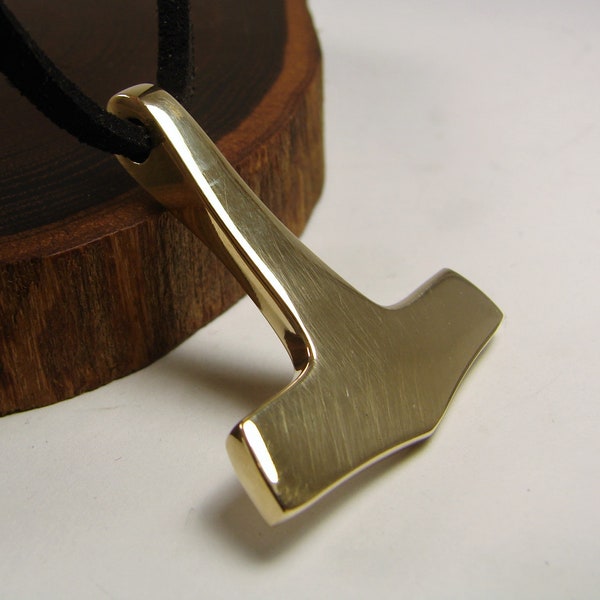 Bronze mjolnir pendant, Viking jewelry, Thor's Hammer, Norse amulet, Nordic, Mjollnir necklace, Mjölnir, Asatru, Viking mythology, Talisman