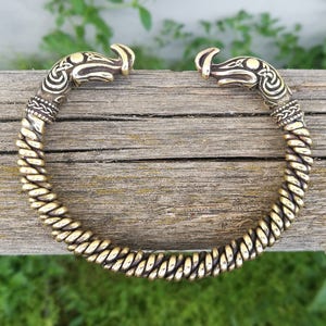 Viking-armband, brons, Ragnar Lothbrok, Viking-sieraden, drakenarmband, Ragnar-armband, Torc-armband, Keltische armband, Vikingarmband