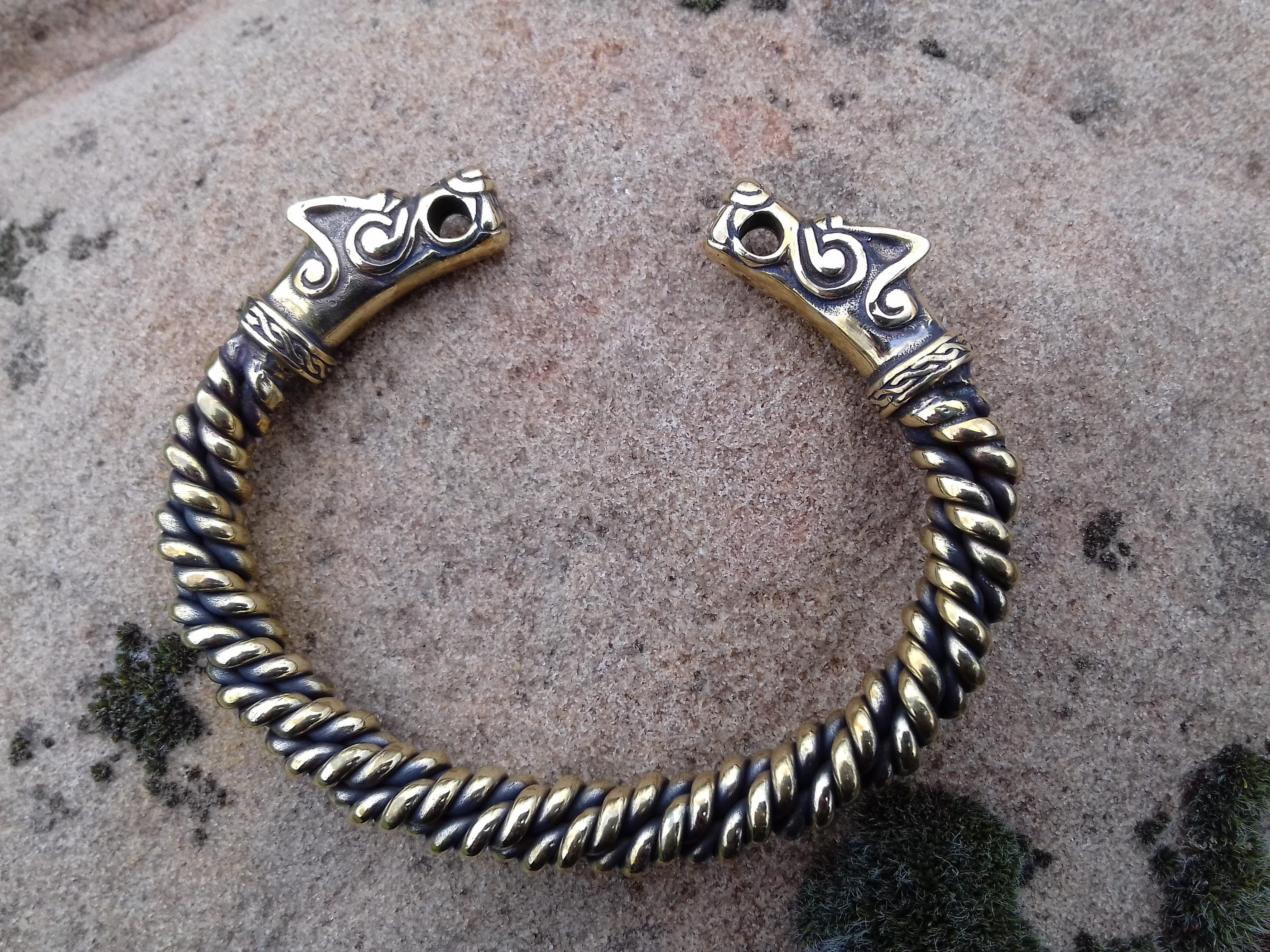 Viking Armband Bronze Odins Wölfe wikingerschmuck Norse Etsy