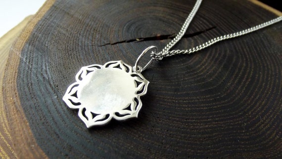 DAYLINLOVE Collana OM In Argento Sterling 925 Con Ciondolo Buddha E Conchiglia Abalone - Gioiello Spirituale - 5