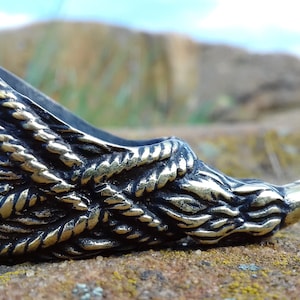 Knife guard, Wolf claw, Custom knife making, Guard bolster pommel, Knife making tools, Knife materials, Guard handcrafted knife, Wild dog