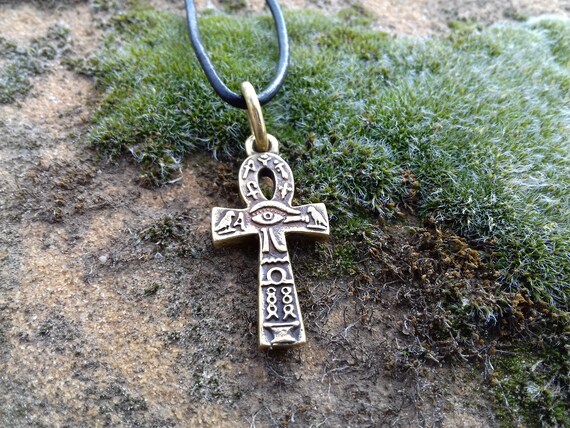 Anhk Necklace, Bronze Ankh Pendant, Egypt Jewelry, Key of Life
