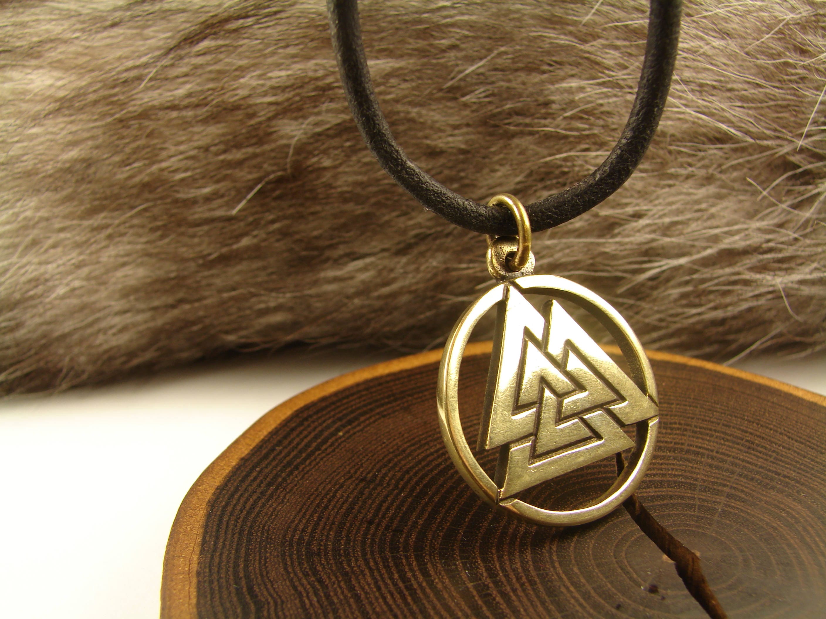 bronze valknut ring