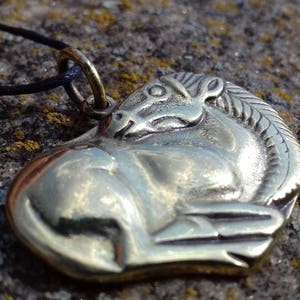 Horse bronze pendant, Scythians horse, Pagan jewelry, Medieval age, Museum Replica, Animal style, Ancient ethnic style, Oriental horse image 9