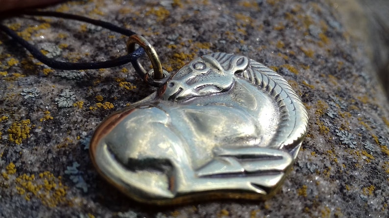 Horse bronze pendant, Scythians horse, Pagan jewelry, Medieval age, Museum Replica, Animal style, Ancient ethnic style, Oriental horse image 9