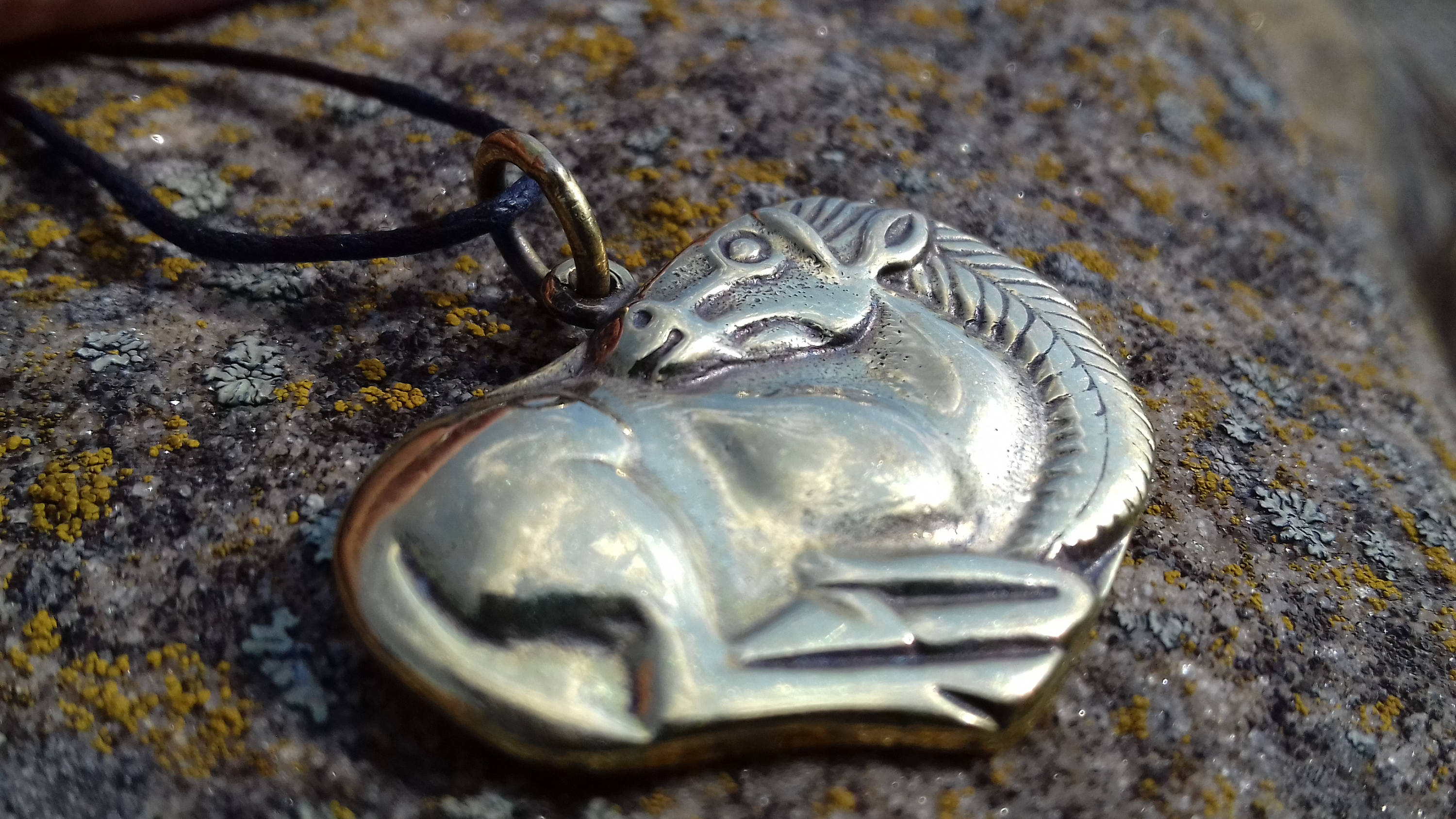 Horse Bronze Pendant, Scythians Horse, Pagan Jewelry, Medieval Age