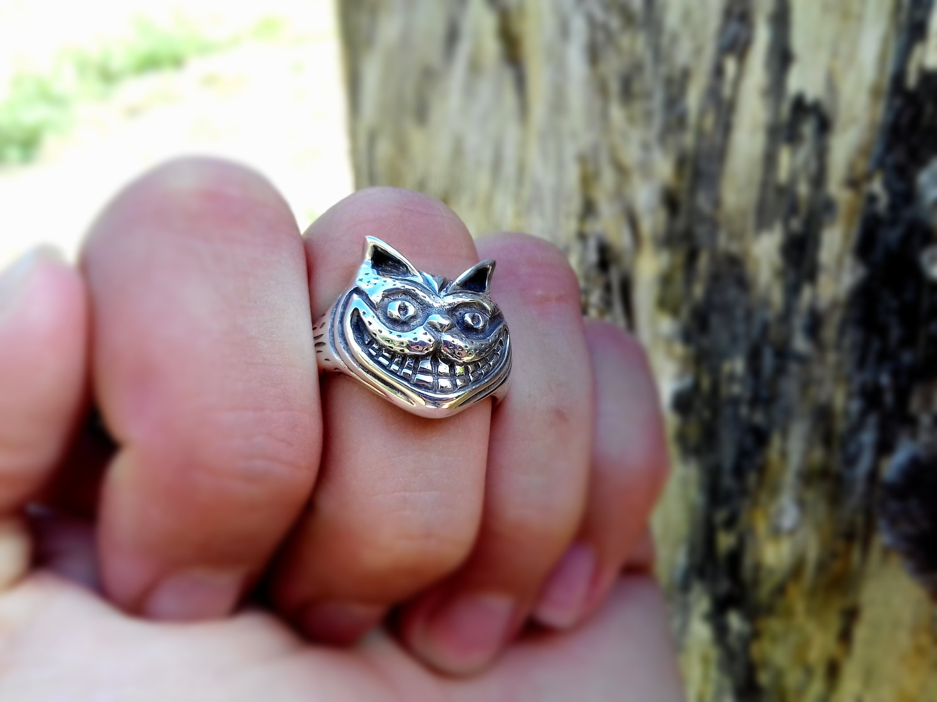 【2024最新】SNSで話題・人気の商品のおすすめアイテム Silver, Ring, Cat Cheshire Alice Jewelry Wonderland in アクセサリー