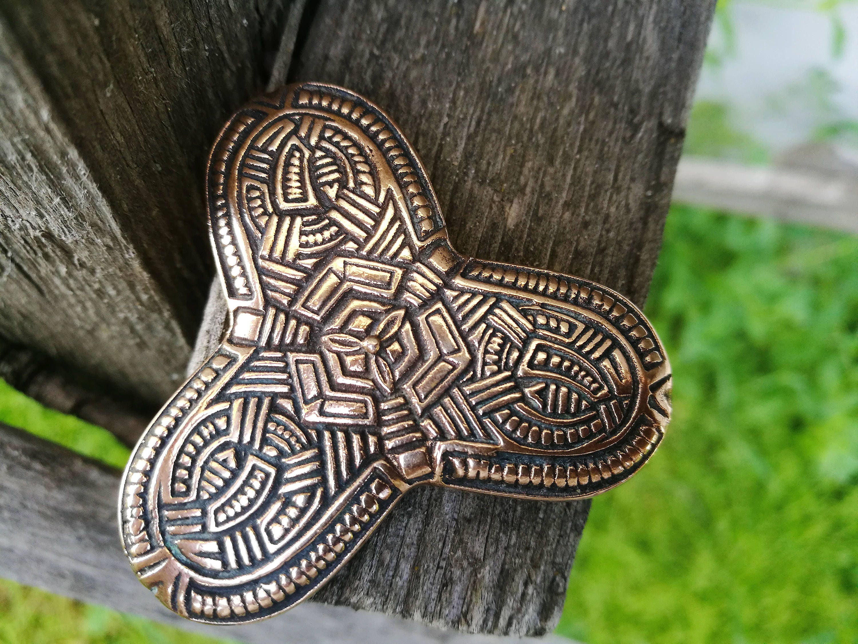 Viking Brooch, Trefoil Brooch, Fibula Viking, Viking Jewelry