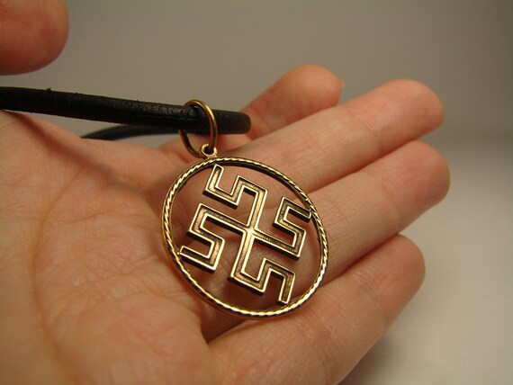 DeemoShop Handmade Pendant Necklace Slavic Amulet Pagan Solar Symbol Slavic Wheel Nordic Amulet Viking Men DeemoShop Handmade Pendant Necklace Slavic Amulet Pagan Solar Symbol Slavic Wheel Nordic Amulet Viking Men
