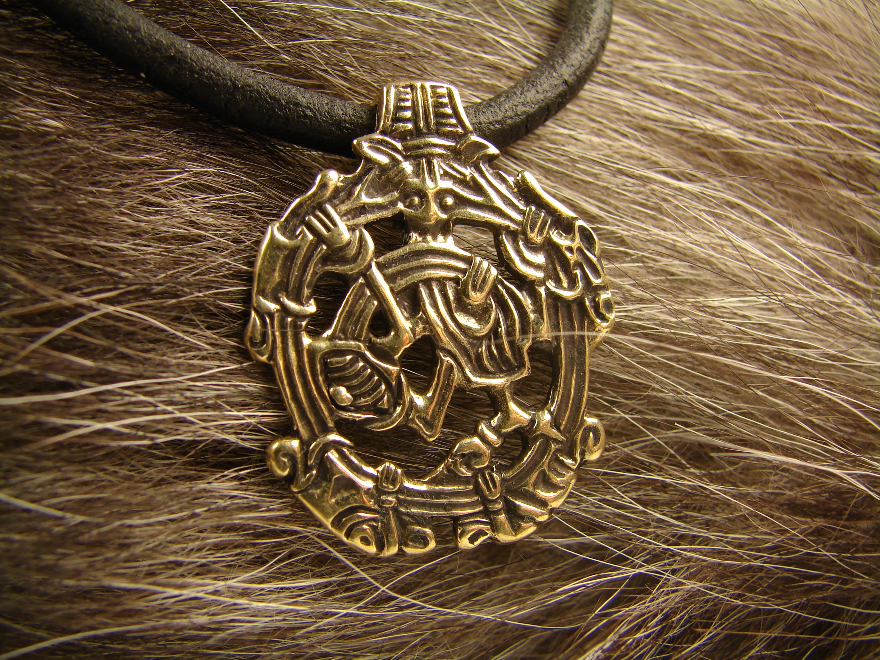 Colgante vikingo con estilo Borre Birka nórdico zoomórfico Etsy