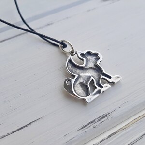 Gryphon salver pendant, Griffon, Fantasy pendant, Historical necklace, Pagan jewelry, Replica, Griffin medieval, Mythical lion, SCA, Slavic image 4