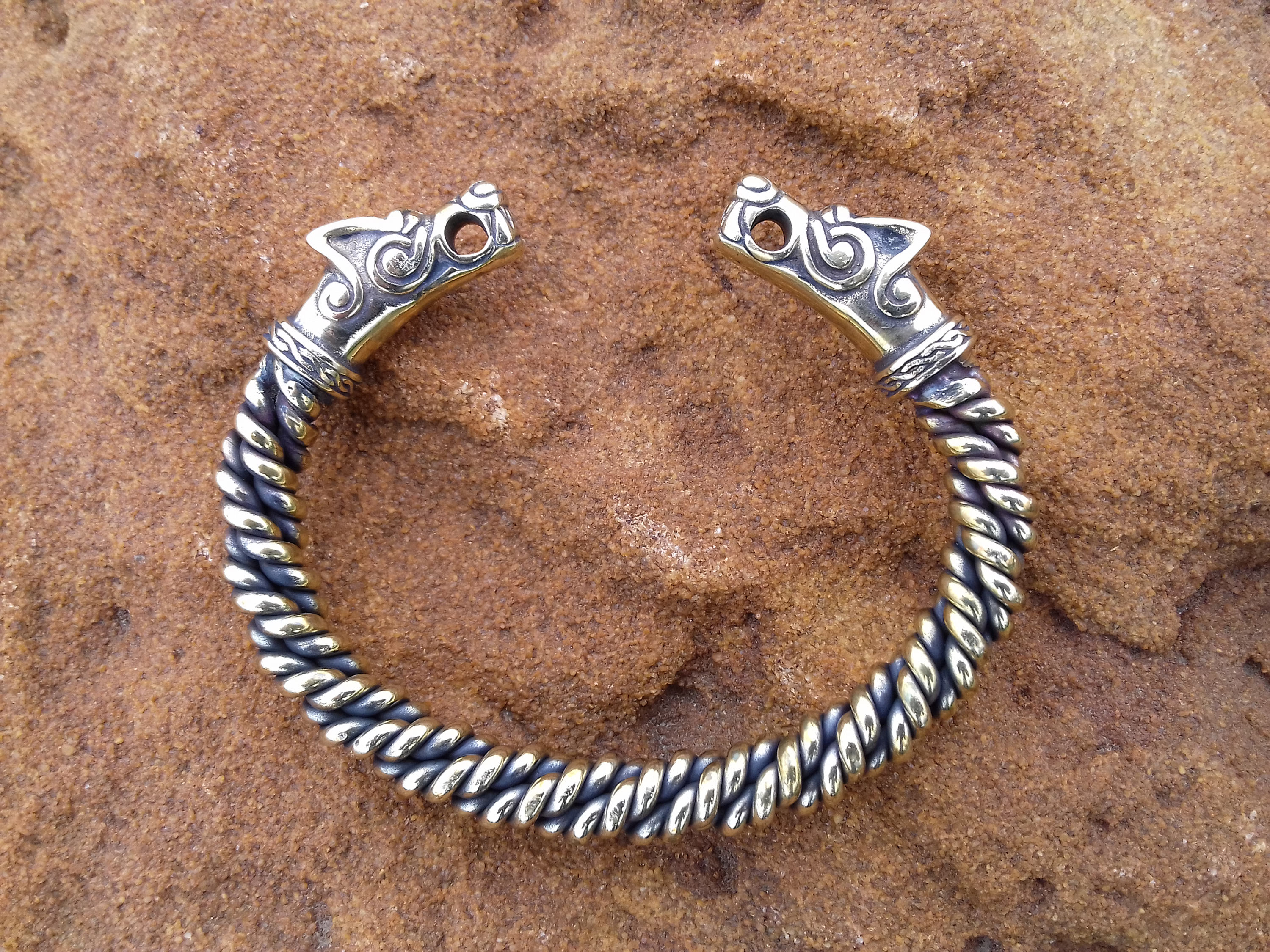 Viking Armband Bronze Odins Wölfe wikingerschmuck Norse Etsy