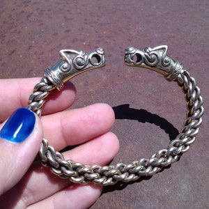 Viking Fenrir Bracelet Odin's Wolves Cuff Viking Jewelry - Etsy