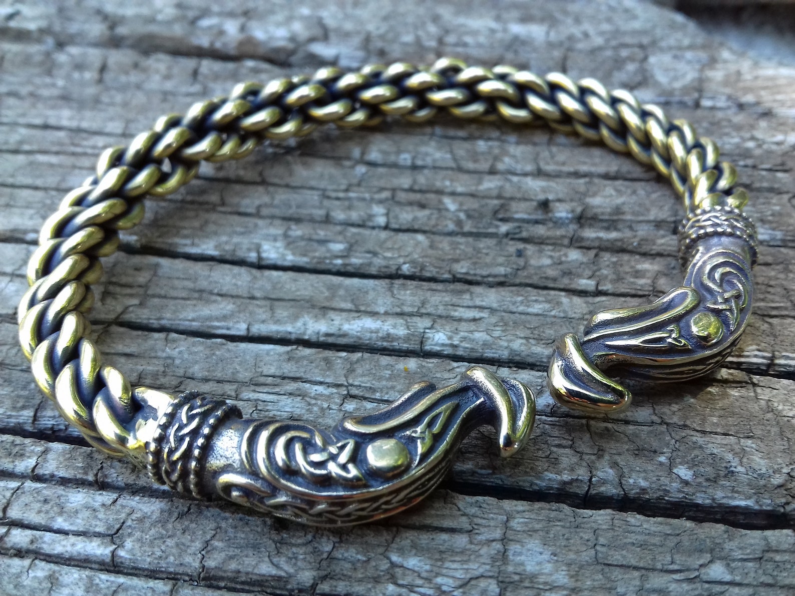 Bronze Viking Bracelet Celtic Viking Jewelry Ragnar Lothbrok Etsy UK