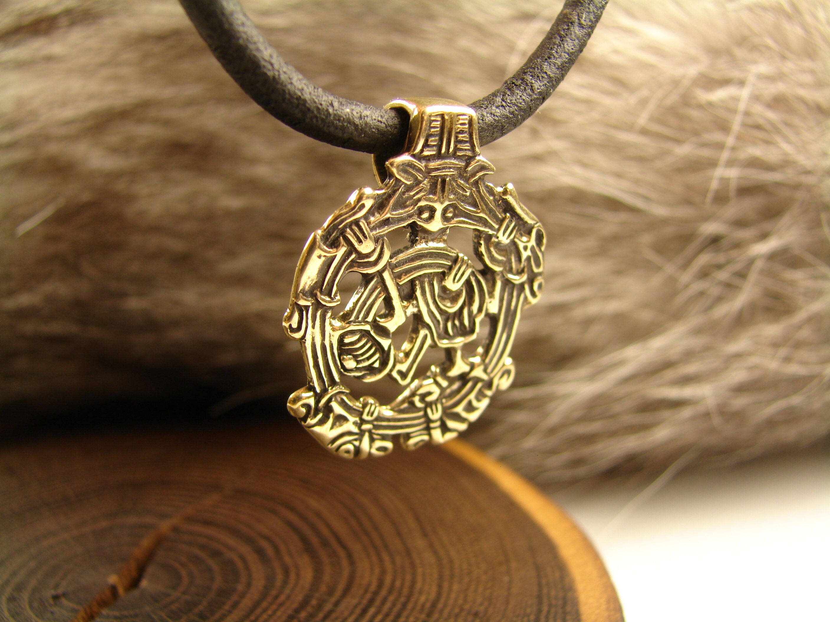 Colgante vikingo con estilo Borre Birka nórdico zoomórfico Etsy España