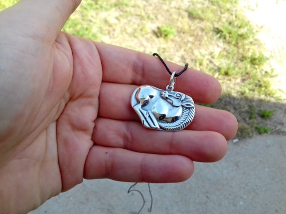 Scythians Horse Silver Necklace, Pagan Jewelry, Ancient Jewelry