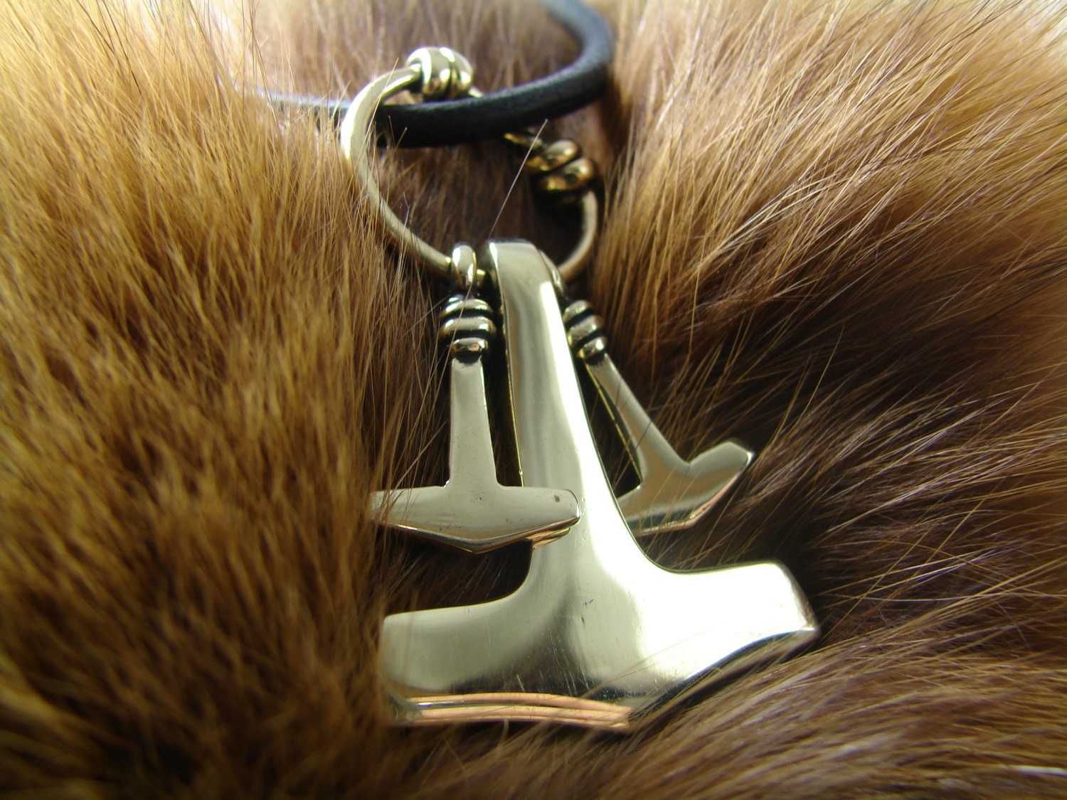 Mjolnir, Bronze, Thor's Hammer, Viking amulet, Necklace, Scandinavian, Norse jewelry, Mjollnir, Mjölnir, Viking jewelry, Pagan, Larp, SCA