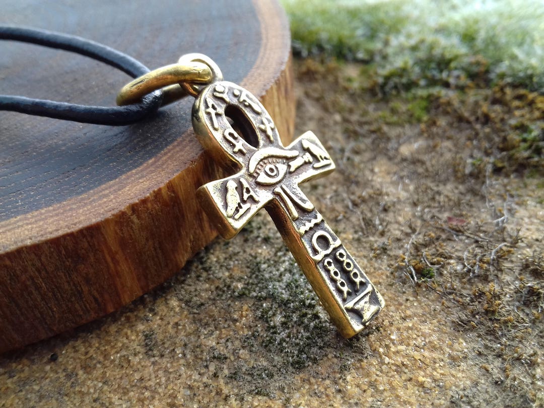 アンク-ANKH- Anhk Necklace, Bronze Ankh Pendant, Egypt Jewelry, Key of Life