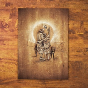 Stampa artistica dal disegno originale "Disappearing" A4