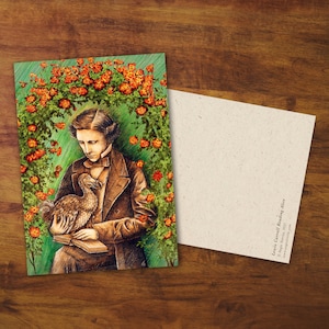 Carte postale « Lewis Carroll Reading Alice » - Cadeau, art, dessin, carte, courrier postal, pays des merveilles, livre, lecture, littérature