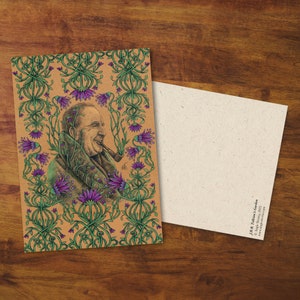 Cartolina "Il giardino di J.R.R. Tolkien" - J. R. R. Tolkien, arte, cartolina, disegno, regalo, posta ordinaria, libri, cartolina d'auguri, amico di penna, decorazione da parete